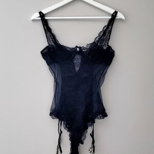 VS Very Sexy Black Lace Bodysuit 2016